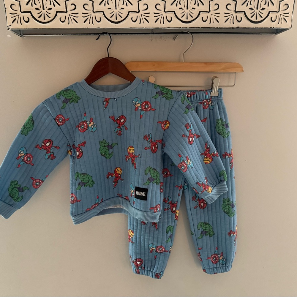Marvel Kids Superhero Quilted Set Size 5
